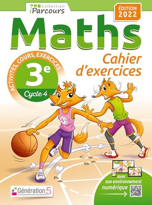 Cahier d'exercices iParcours maths 3e avec cours (édition 2022)