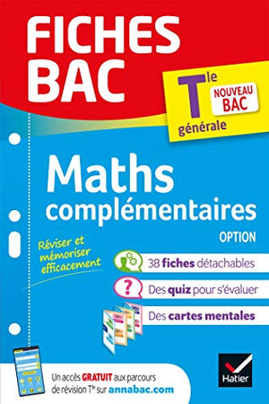 Fiches bac Maths complémentaires Tle (option) - Bac 2024