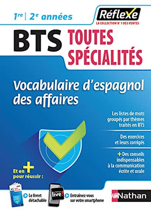 Vocabulaire d'espagnol des affaires - Guide Réflexe - BTS Toutes spécialités