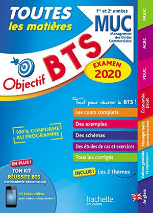 BTS MUC Toutes les matières