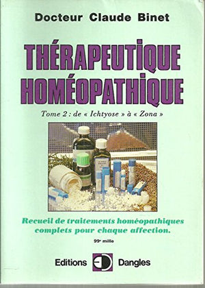 Thérapeutique homéopathique T.2