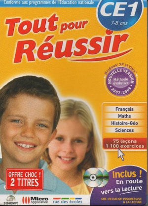 Tout pour Réussir CE1 - Français Maths -HISTOIRE-Géo - Windows: XP / VISTA (32 bits) 2 CDs