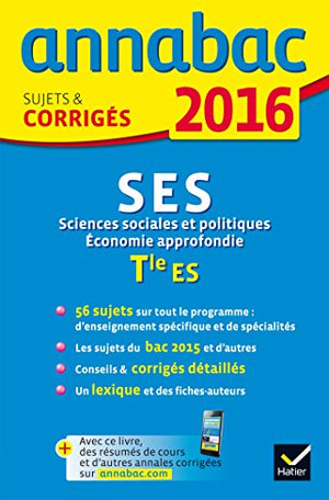 Sciences économiques et sociales: Sujets et corrigés