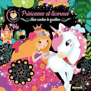 Mes cartes à gratter - Princesses et licornes