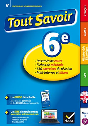 Tout savoir 6e