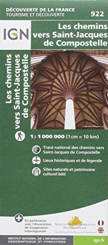 1M922 CHEMINS VERS SAINT-JACQUES DE COMPOSTELLE 1/1M