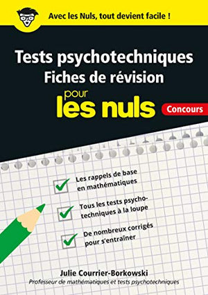 Tests psychotechniques pour les nuls concours