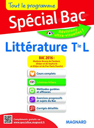 Littérature Tle L, bac 2016