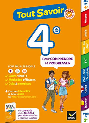 Tout savoir 4e - Tout en un