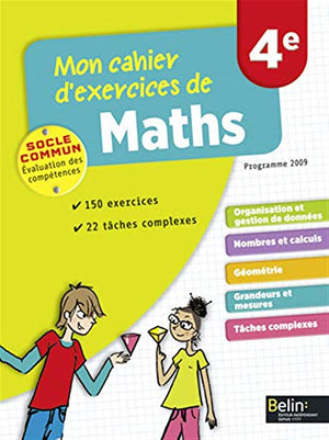 Mon cahier d'exercices de maths 4e