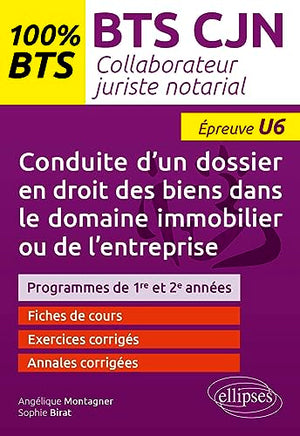 Conduite d'un dossier en droit des biens dans le domaine immobilier ou de l'entreprise