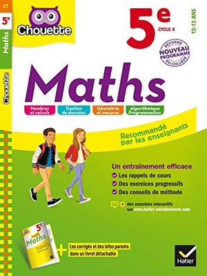 Maths 5e: cahier d'entraînement et de révision