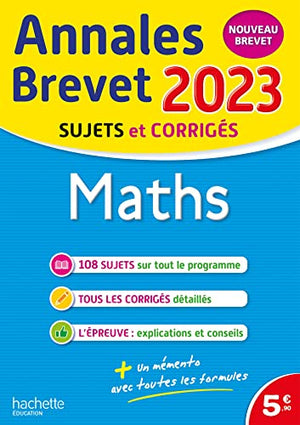 Annales BREVET 2023 - Maths