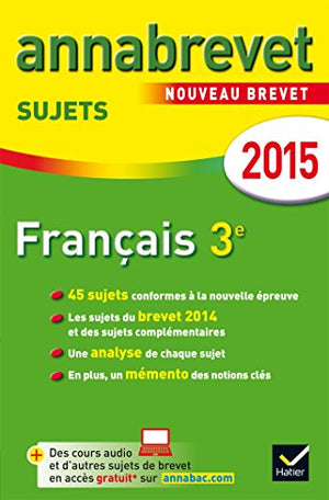 Annales Annabrevet 2015 Français