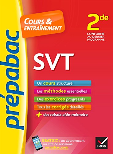 SVT 2de - Prépabac Cours & entraînement: cours, méthodes et exercices progressifs (seconde)