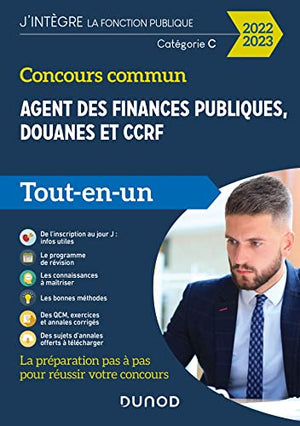 Concours commun Agent des finances publiques, douanes et CCRF - 2022-2023