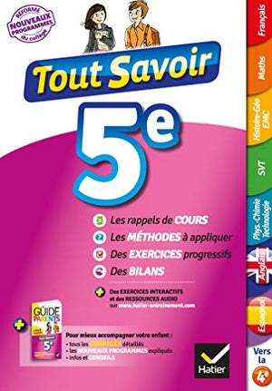 Tout savoir 5e