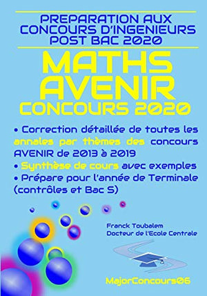 Préparation aux concours ingénieurs post bac AVENIR 2020 MATHS