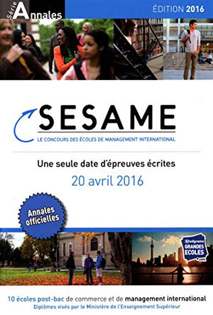 Concours Sesame annales 2016 : Sujets et corrigés officiels