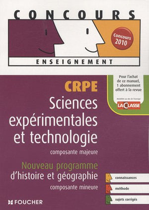 Sciences et technologie composante majeure Histoire et géographie composante mineure