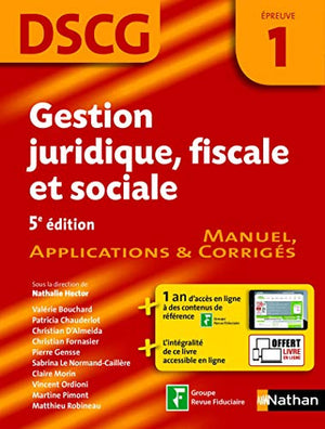 Gestion juridique, fiscale et sociale DSCG 1