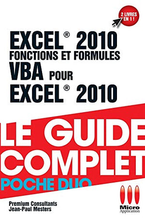 GUIDE CPLT POCHE DUO EXCEL 2010 FONCT & VBA