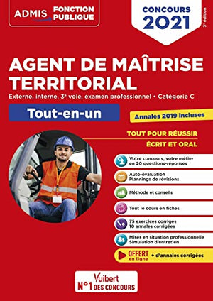 Concours Agent de maîtrise territorial - Catégorie C - Tout-en-un