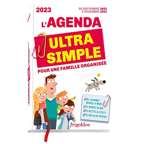 Agenda 2023 Ultra Simple pour une famille organisée ! (de sept. 2022 à déc. 2023)