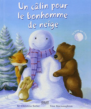 Un câlin pour le bonhomme de neige