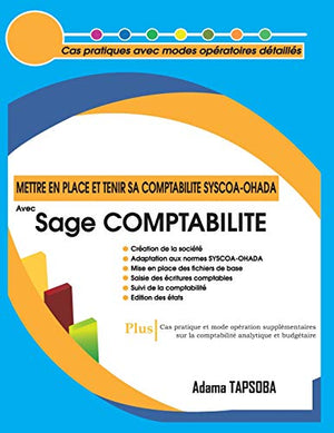 Mettre en place et Tenir sa comptabilité SYSCOA-OHADA avec Sage Comptabilité