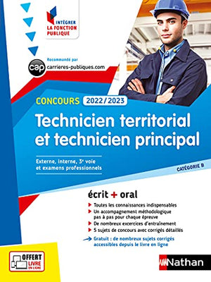 Concours Technicien territorial et technicien principal 2022/2023