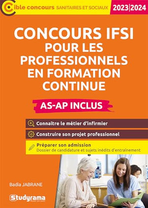 Concours IFSI pour les professionnels en formation continue – Tout-en-un (Concours 2022-2023)