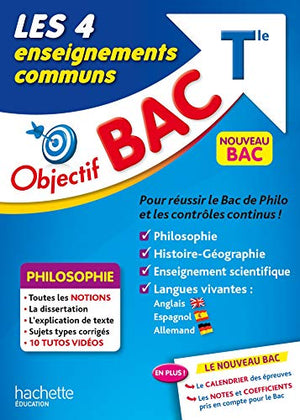 Objectif Bac - Les 4 Enseignements communs Terminale