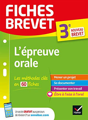 L'épreuve orale 3e