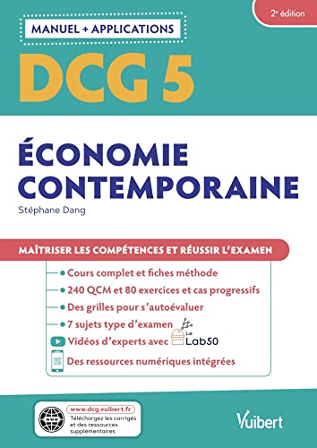 DCG 5 - Économie contemporaine : Manuel et Applications: Maîtriser les compétences et réussir l'examen