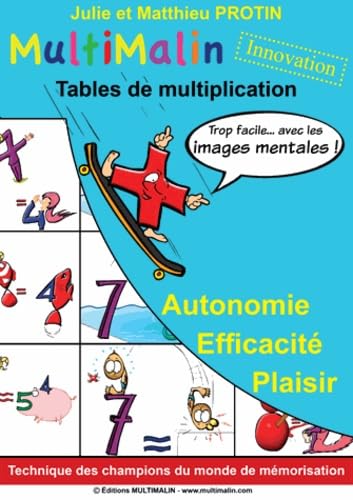 Multimalin Tables de multiplication: Pack le cahier d'apprentissage + le jeu de 56 cartes