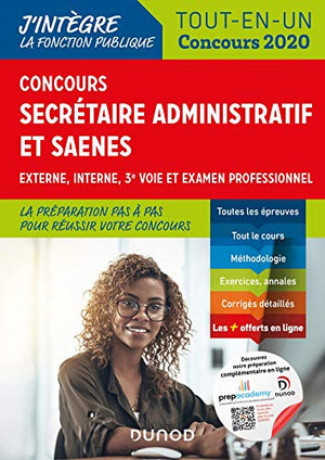 Concours Secrétaire administratif et SAENES - Tout-en-un - Concours 2020