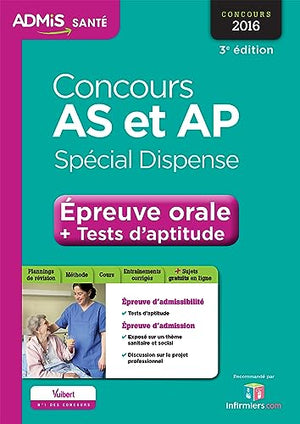 Concours AS et AP - Spécial dispense - Épreuve orale et tests d'aptitude