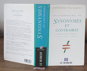 Dictionnaire des synonymes et des contraires