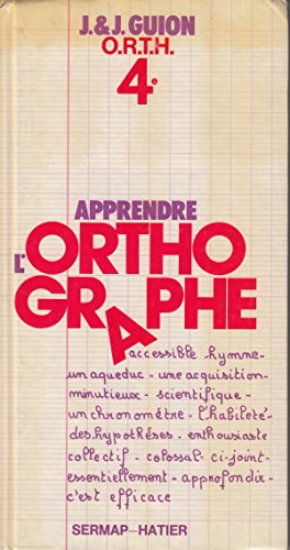 Apprendre l'orthographe