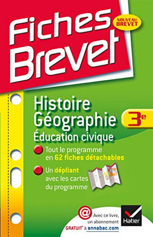 Fiches Brevet Histoire-Géographie Éducation civique 3e