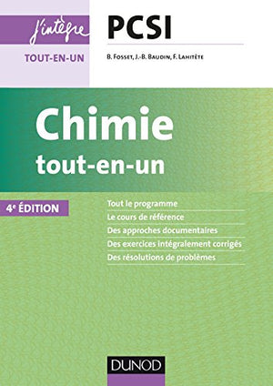 Chimie tout-en-un PCSI