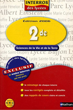 Sciences de la Vie et de la Terre 2e