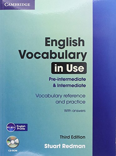 English Vocabulary in Use Pre-intermediate and Intermediate 3rd edition 2011 with Answers and CD-ROM