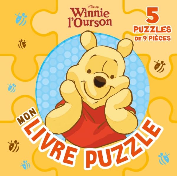WINNIE - Mon Petit Livre Puzzle - 5 Puzzles 9 Pièces - Disney