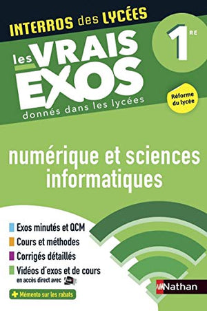 Interros des lycées numérique et sciences informatiques (NSI) 1re - Les vrais exos