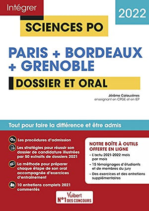 Sciences Po Paris + Bordeaux + Grenoble - Dossier + Oral