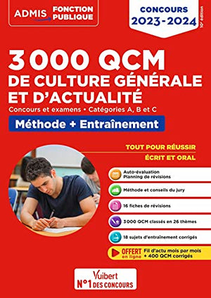 3000 QCM de culture générale et d'actualité