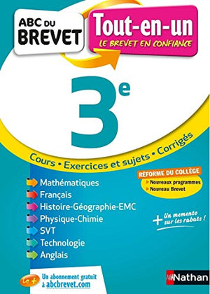 Toutes les matières 3e