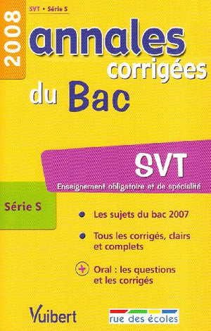 SVT série S: Annales corrigées du Bac